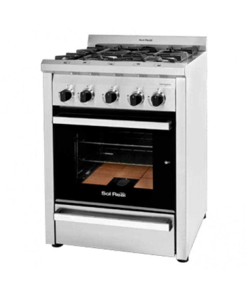 Cocina Sol Real 4 Hornallas con Parrilla 60cm 515MGVP