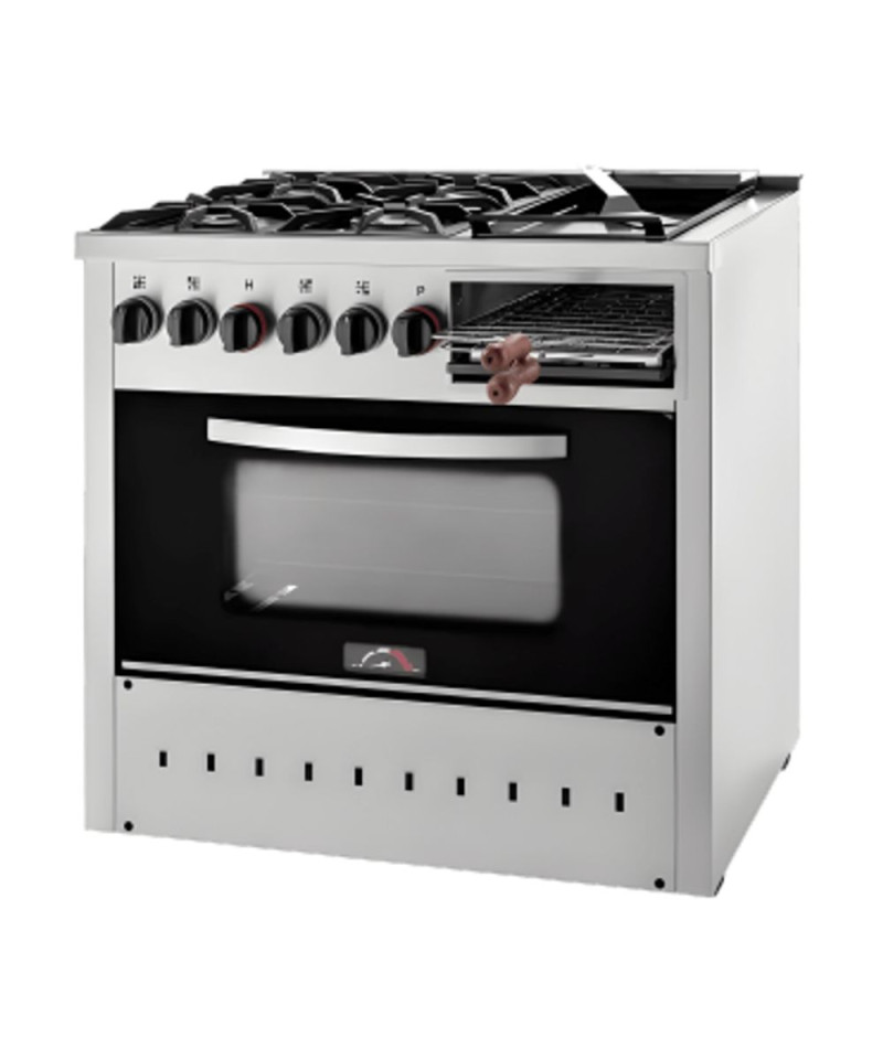 Cocina PRO 900 Motta 4 Horn con Plancha y Carlit