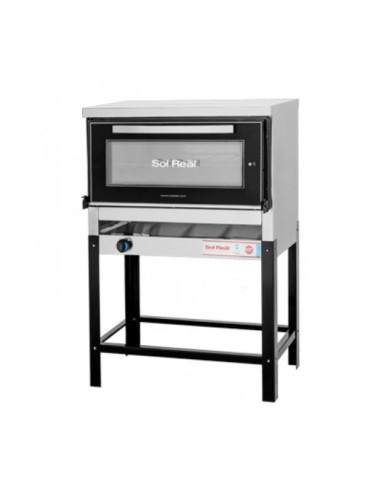 Horno Pizzero Sol Real 6 Moldes Visor